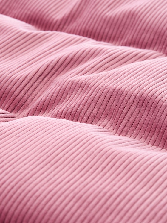 Corduroy jacket made from water-repellent fabric - dusty berry