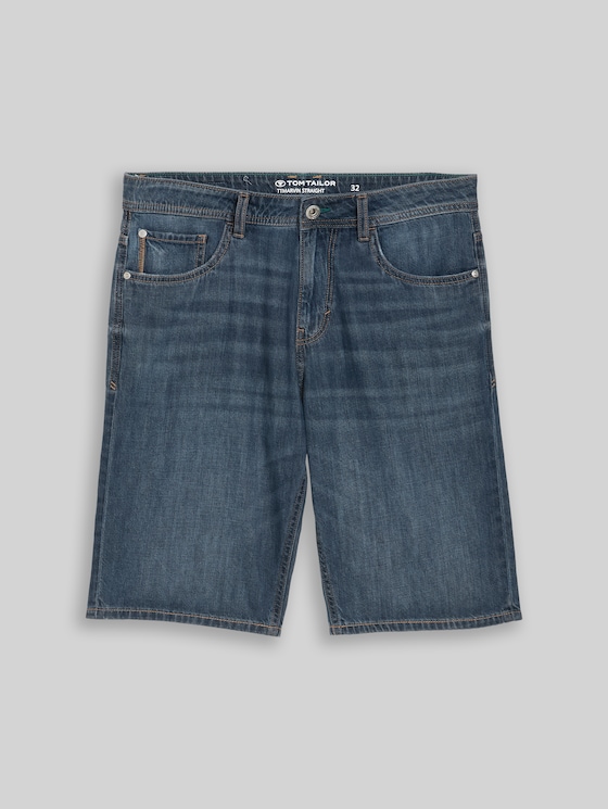 TTMARVIN STRAIGHT Ultralight denim shorts - Used Dark Stone Blue Denim