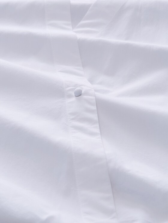Loose-fit wrap blouse - White