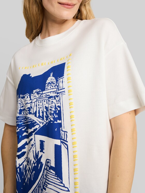 Printed T-shirt - Whisper White