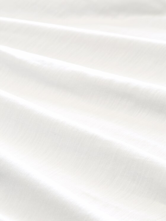 Blouse-style T-shirt with lace details - Whisper White