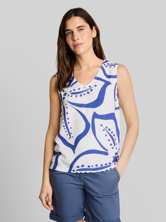 Floral print top - Whisper White