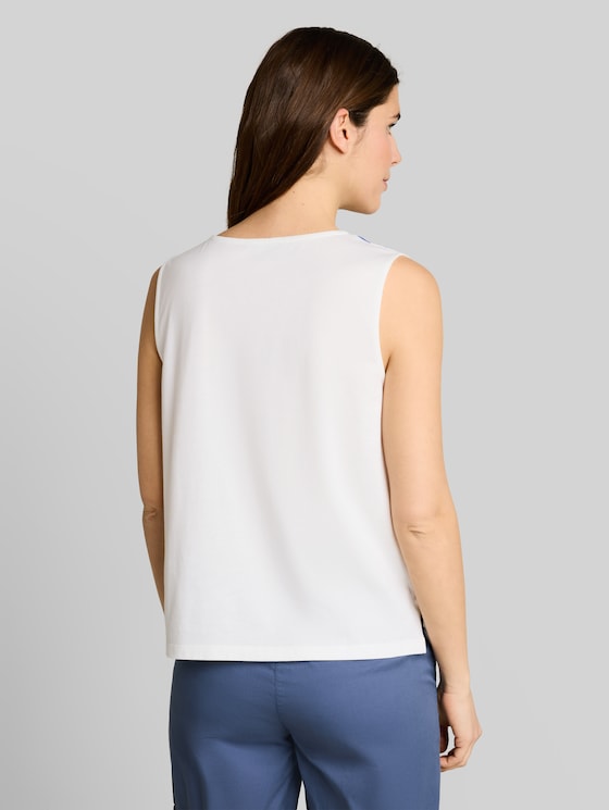 Floral print top - Whisper White