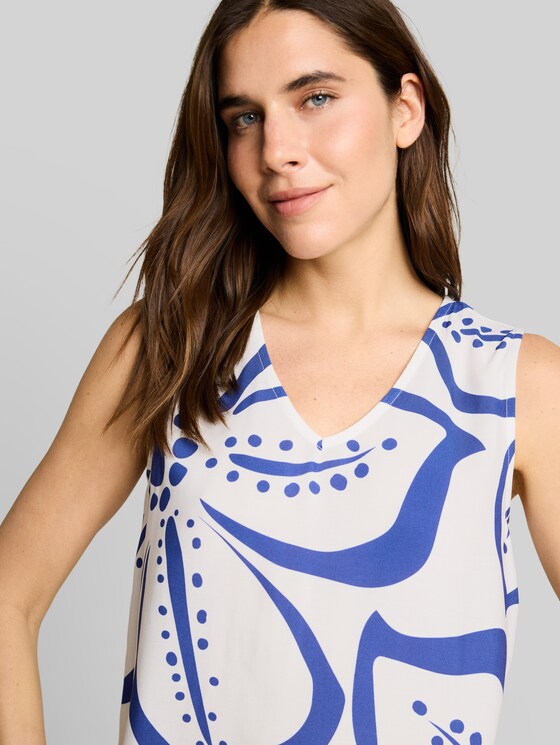 Floral print top - Whisper White