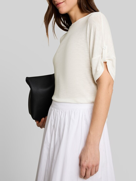 T-shirt with turn-up feature - Whisper White