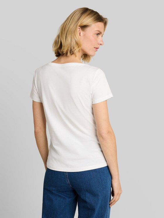 T-shirt with glitter logo - Whisper White