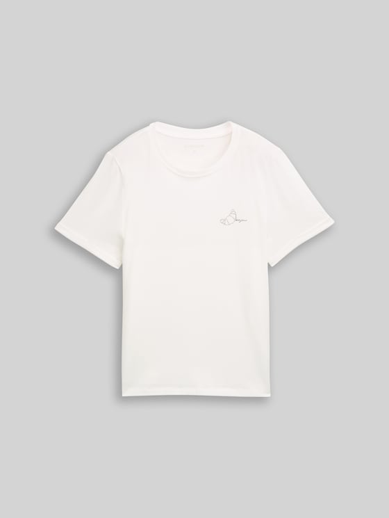 Printed T-shirt - Whisper White