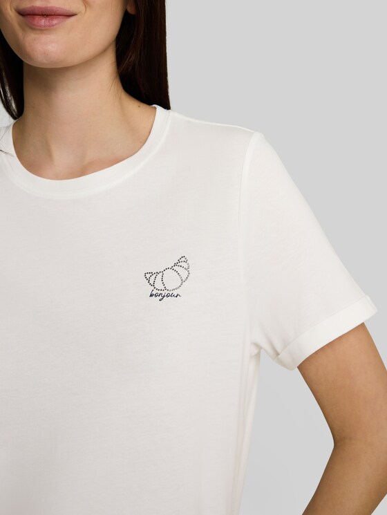 Printed T-shirt - Whisper White