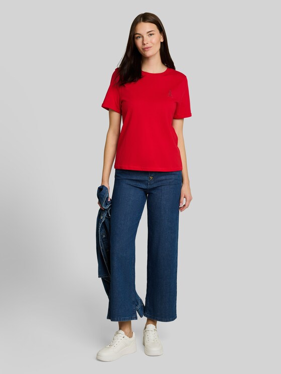 Printed T-shirt - soft scarlet red
