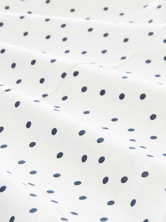 T-shirt with polka dot pattern - white small dot design