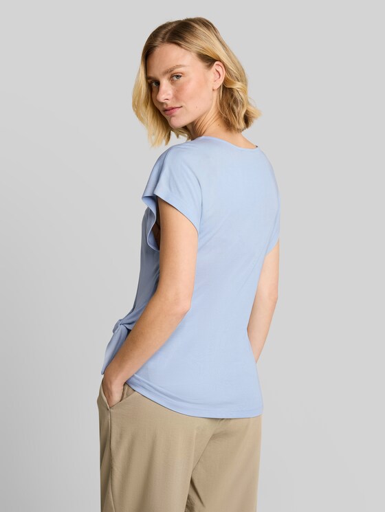 T-shirt with knot detail - Kentucky Blue