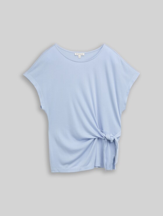 T-shirt with knot detail - Kentucky Blue
