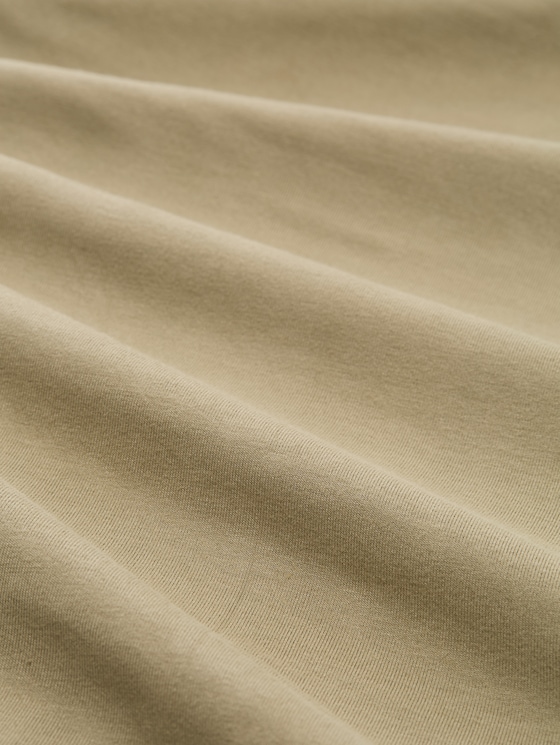 Jersey dress with V-neck - Silver Olive