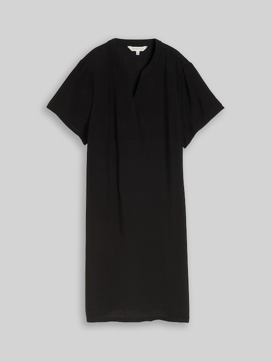 V-neck dress - deep black