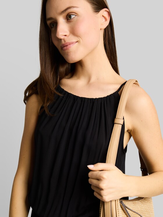Viscose maxi dress - deep black