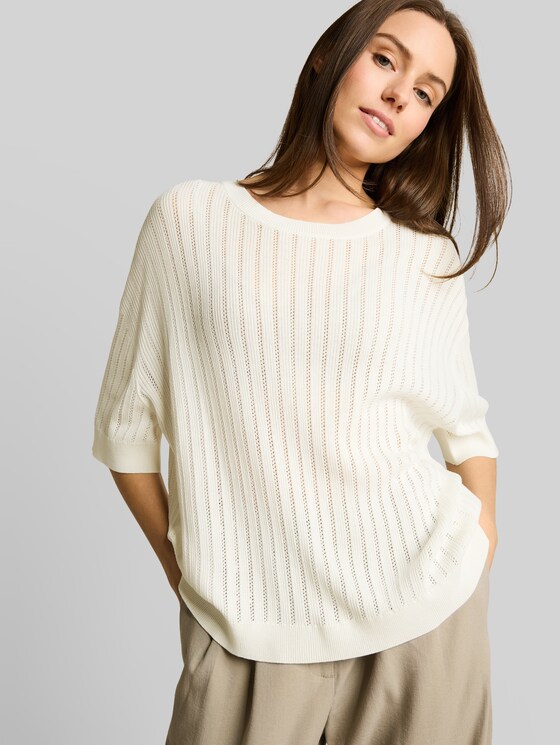 Loose-fit jumper - Whisper White