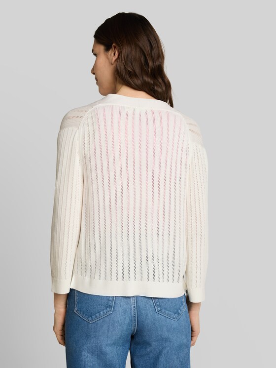 Cardigan with bow detail - Whisper White