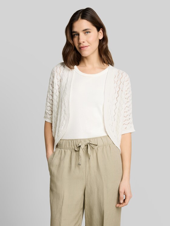 Oversized bolero cardigan - Whisper White