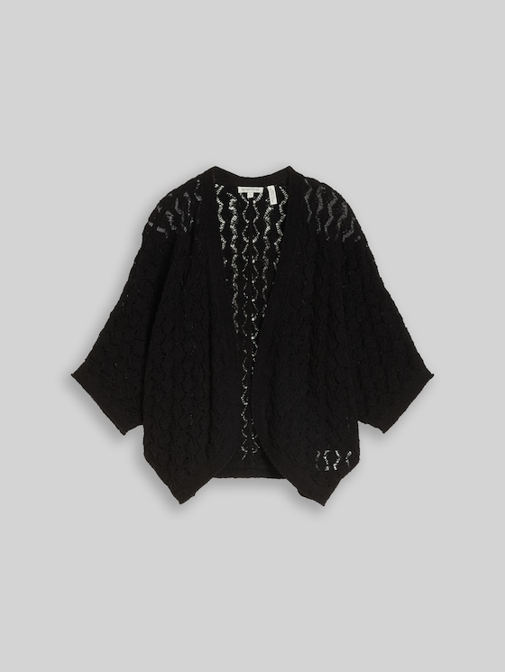 Oversized bolero cardigan - deep black