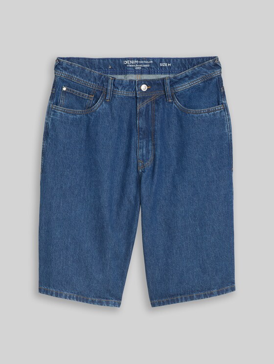 TTWAYLEN RELAXED Denim Shorts - Clean Dark Stone Blue Denim