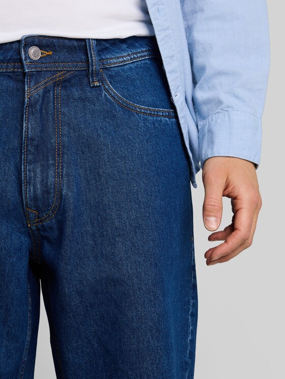 TTWAYLEN RELAXED Denim Shorts - Clean Dark Stone Blue Denim