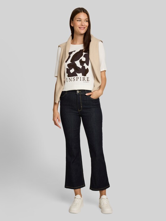 TTROMY FLARE jeans - Clean Rinsed Blue Denim