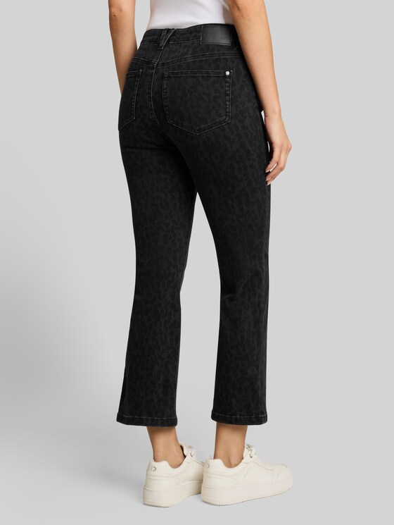 TTROMY FLARE jeans - leo denim allover