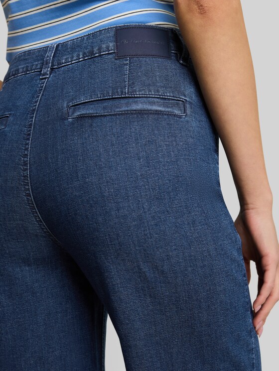TTNELMA CULOTTE jeans with button fly - dark blue denim