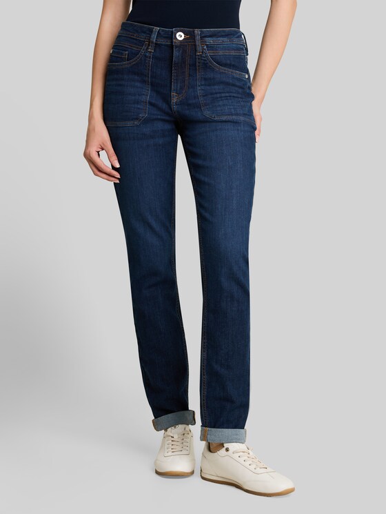 TTMAYA TAPERED jeans - Clean Dark Stone Blue Denim