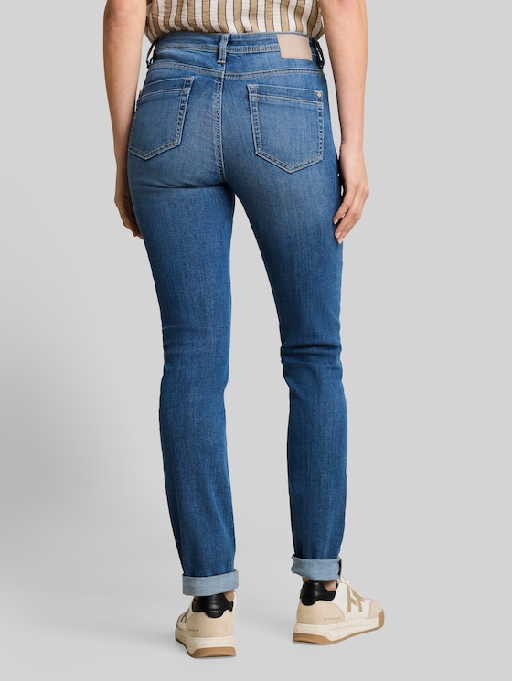 TTMAYA TAPERED jeans - mid stone wash denim