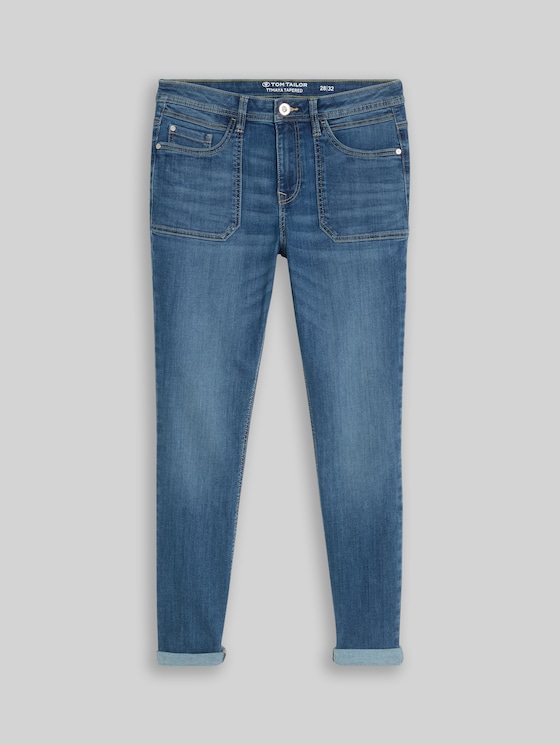 TTMAYA TAPERED jeans - mid stone wash denim