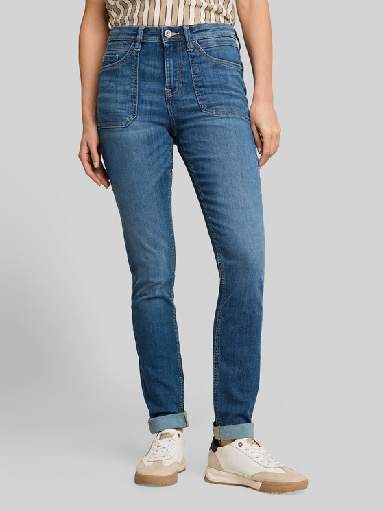 TTMAYA TAPERED jeans - mid stone wash denim