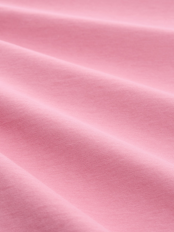 Slim fit T-shirt with embroidery - Soft Blush Rose