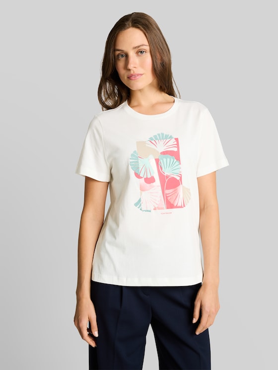 Printed T-shirt - Whisper White