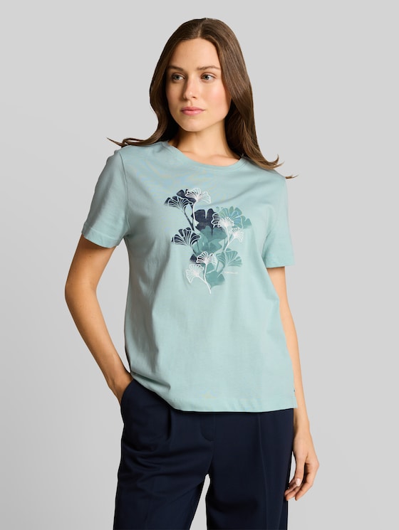 Printed T-shirt - blue haze