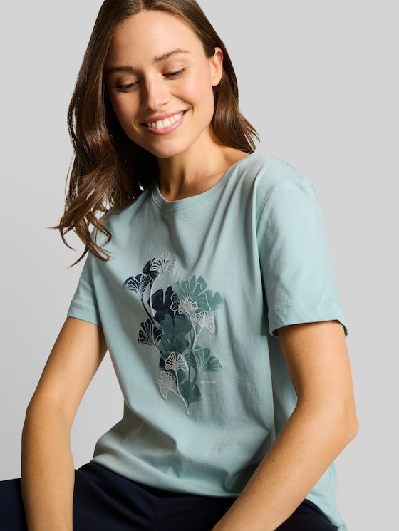Printed T-shirt - blue haze