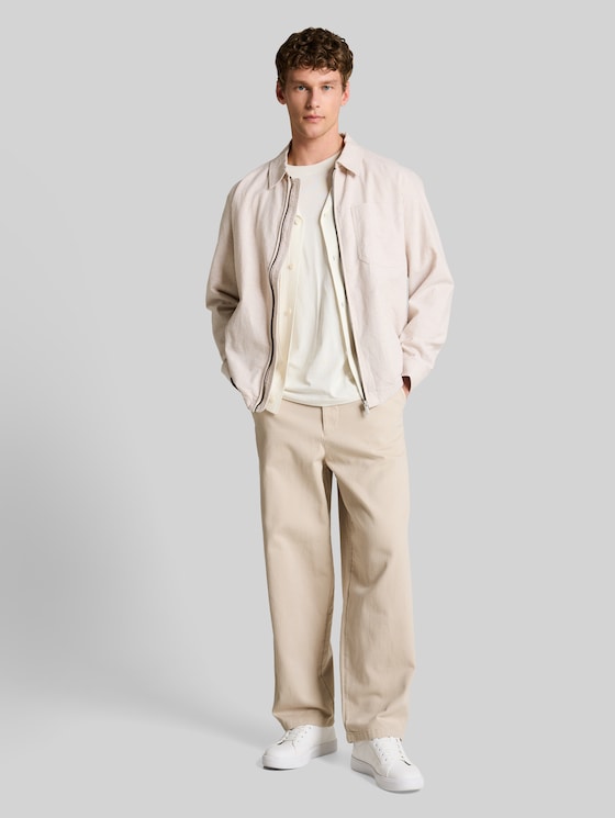 TTLOOSE cotton chino trousers - muted grey