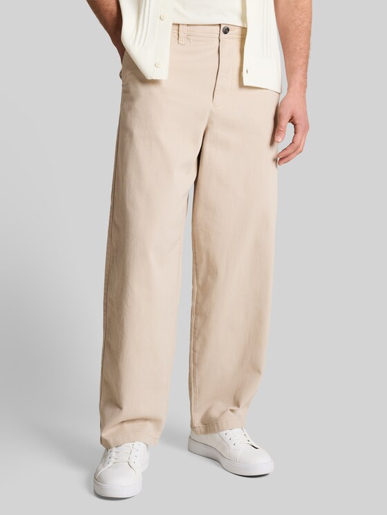 TTLOOSE cotton chino trousers - muted grey