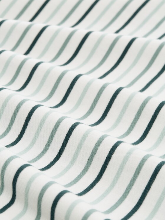 Plus Size - Long sleeve shirt with stripe pattern - blue haze multicolor stripe