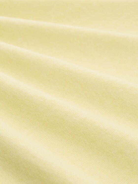 Plus Size - loose fit knitted jumper with cashmere blend - soft lemon melange
