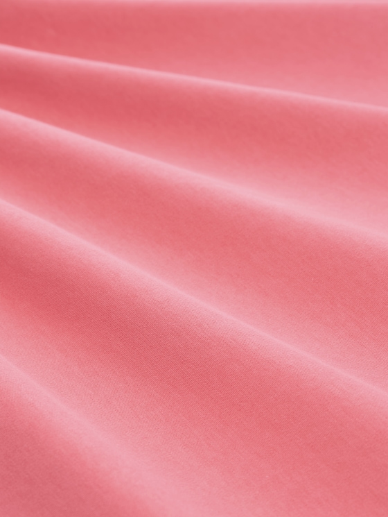 Plus Size - basic cotton T-shirt - soft coral pink