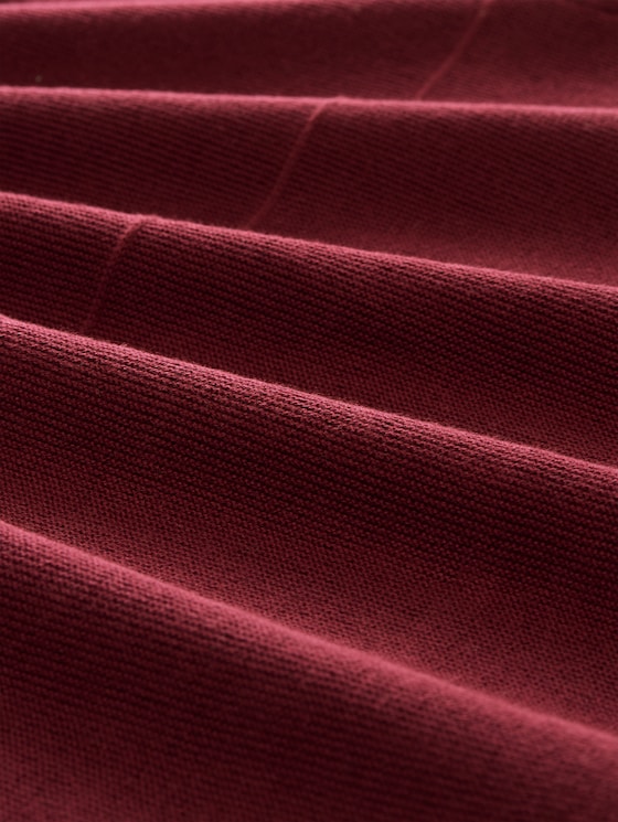 Cotton knitted jumper - Preppy Plum