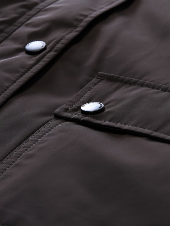 Transitional jacket with corduroy collar - Coal Mine Grey
