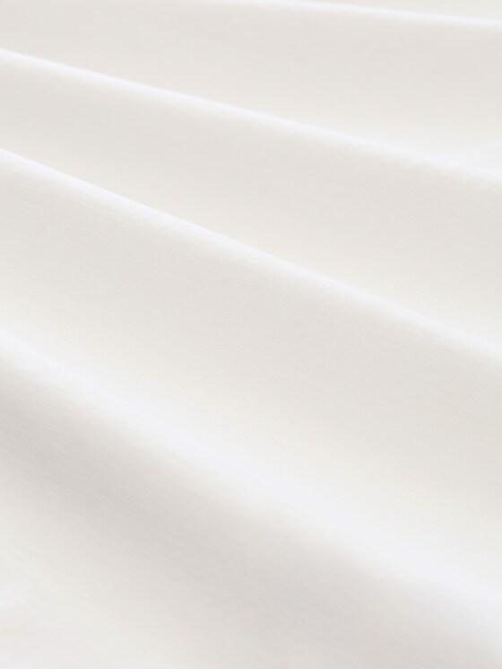 Basic long-sleeved top with a V-neck - Whisper White