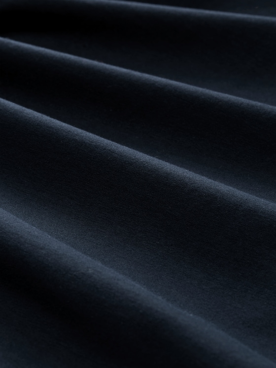 Basic long-sleeved top with a V-neck - sky captain blue