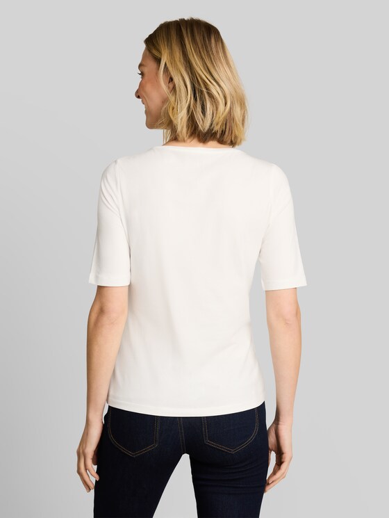Slim-fit T-shirt with print - Whisper White