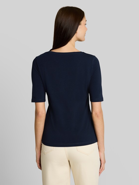Slim-fit T-shirt with print - sky captain blue