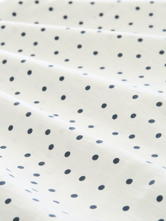 T-shirt with polka dot pattern - white small dot design