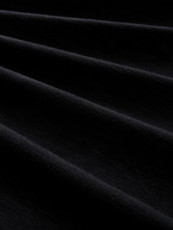 Plus Size - T-shirt with turn-up feature - deep black