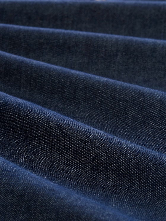 TTCELIA BARREL jeans with patch pockets - Rinsed Blue Denim